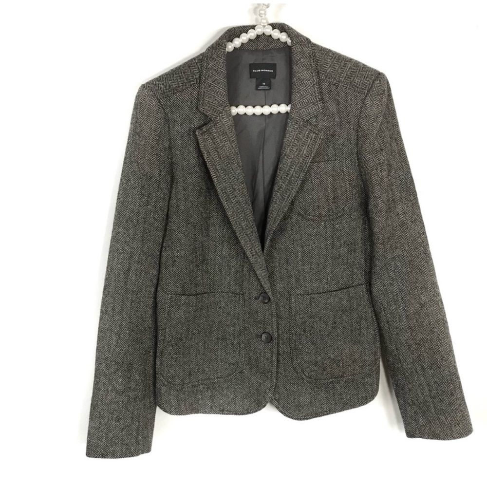Club Monaco Blazer 100% Wool Jacket
Fully Lined Coat Career Office Siren Fall 10